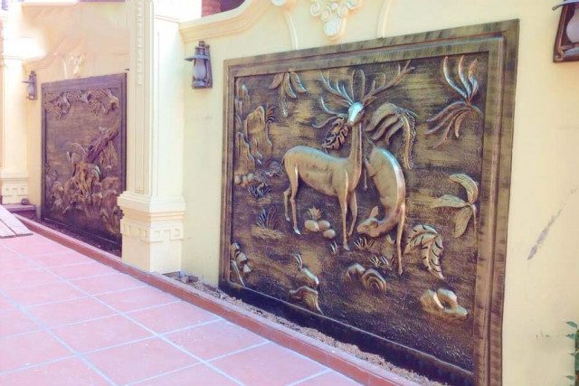 Đắp phù điêu hoa văn xi măng tại Hà Nội