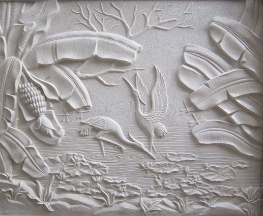 đắp phù điêu xi măng