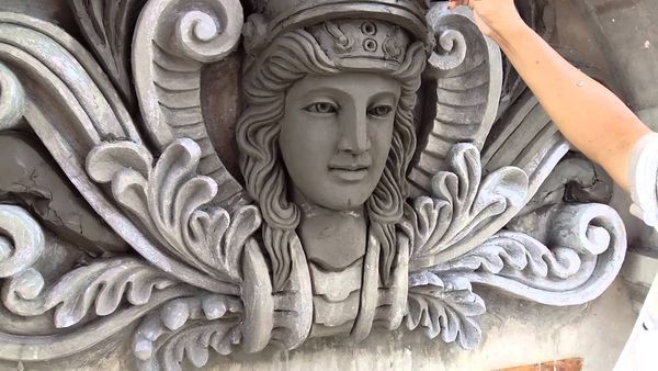 đắp phù điêu xi măng