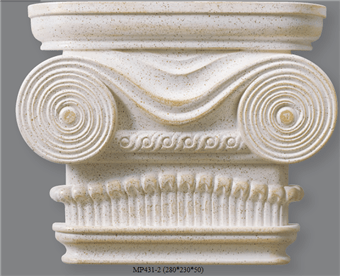 đắp phù điêu hoa văn đầu cột