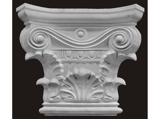 phù điêu đầu cột vuông