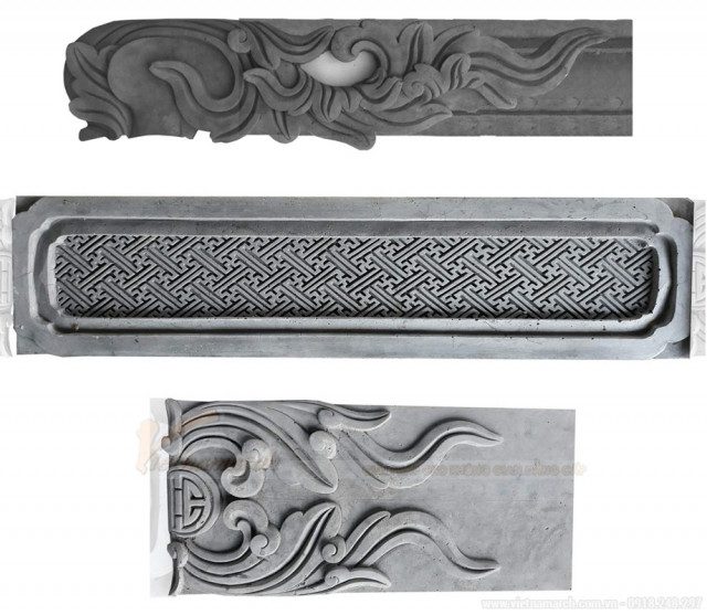 Hoa văn trang trí trên bẩy, vì ruồi, ván gió, kẻ