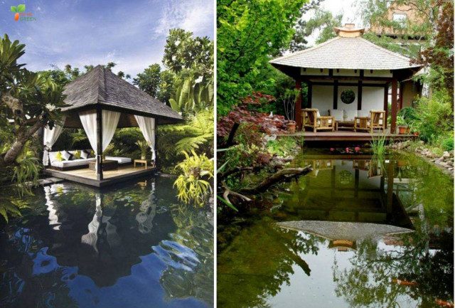 Thiết kế thi công chòi nghỉ sân vườn tại Nghệ An Hà Tĩnh