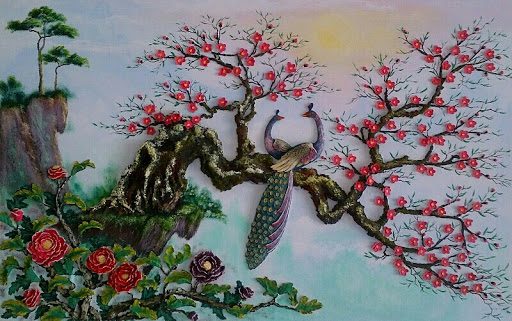 Đắp phù điêu phong cảnh