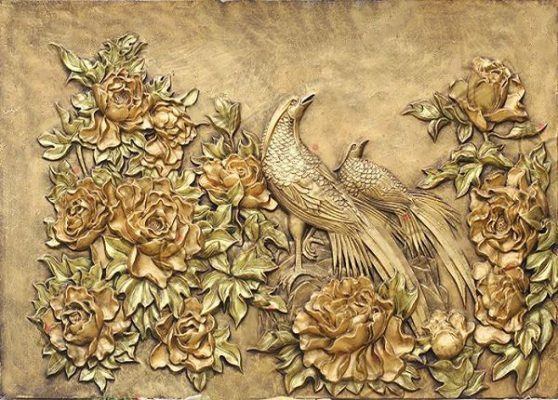 tranh phù điêu đắp nổi