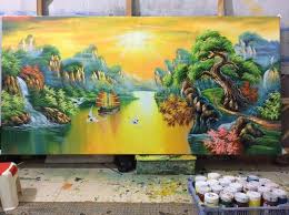 vẽ tranh sơn dầu
