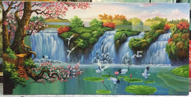 vẽ tranh sơn dầu