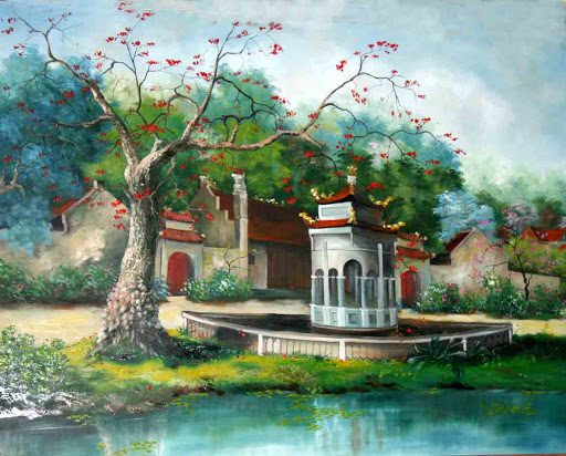 vẽ tranh sơn dầu