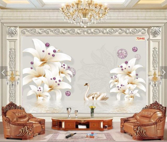 vẽ tranh tường hợp phong thủy