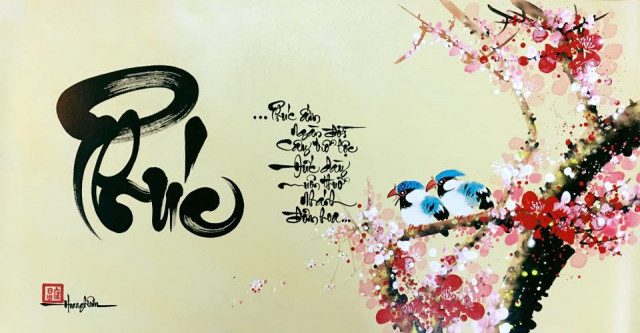 vẽ tranh tường hợp phong thủy