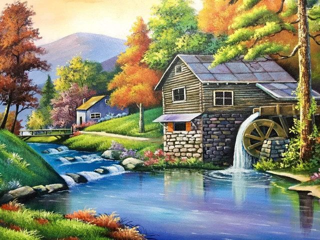 vẽ tranh tường nhà hàng