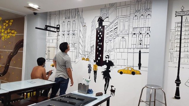 Vẽ tranh tường văn phòng tại Đằ Nẵng