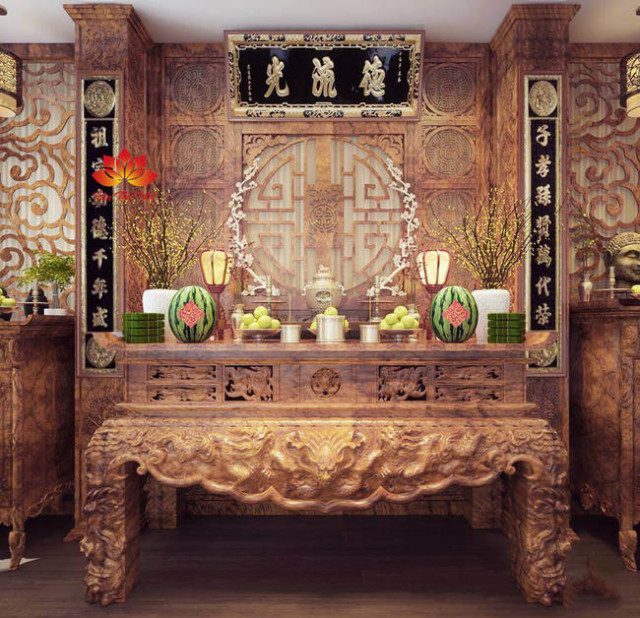 Các mẫu sập thờ đẹp bằng gỗ giá rẻ nhất 2020