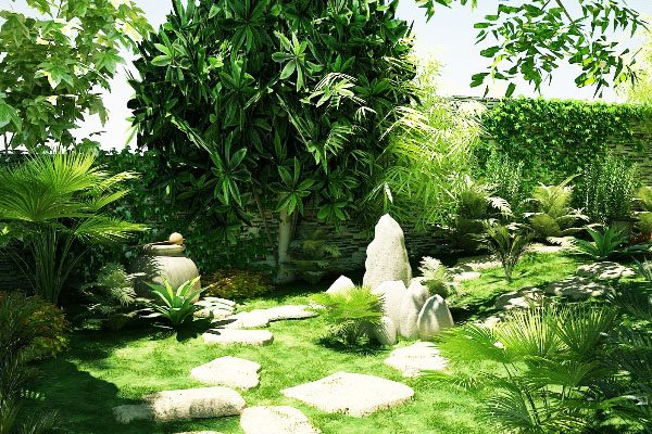 Thiết kế cảnh quan sân vườn đẹp cho nhà phố biệt thự