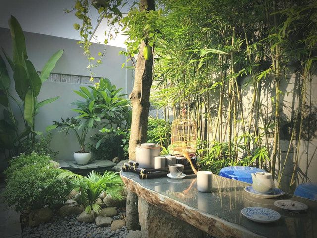 Thiết kế cảnh quan sân vườn tại Hà Tĩnh cho nhà phố