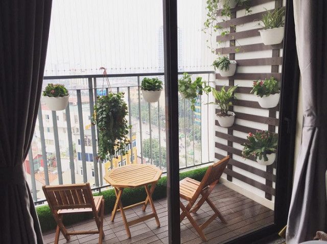 Lên ý tưởng thiết kế ban công chung cư nhỏ đẹp tại Nghệ An Hà Tĩnh
