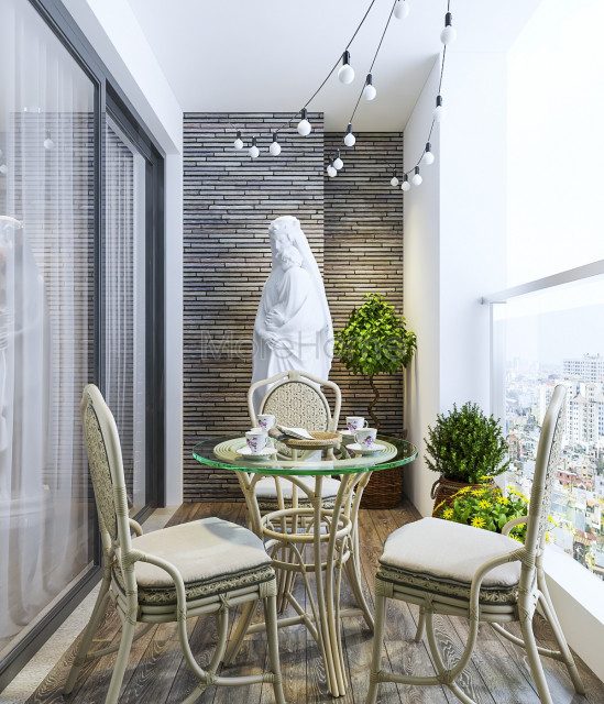 Lên ý tưởng thiết kế ban công chung cư nhỏ đẹp tại Nghệ An Hà Tĩnh