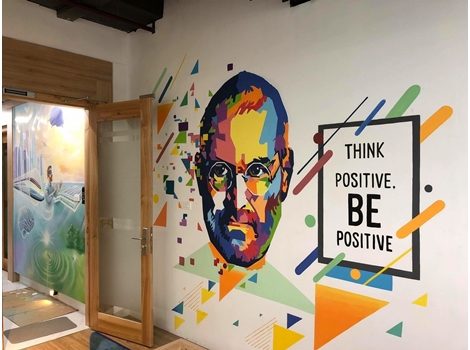 vẽ tranh tường trang trí văn phòng công ty