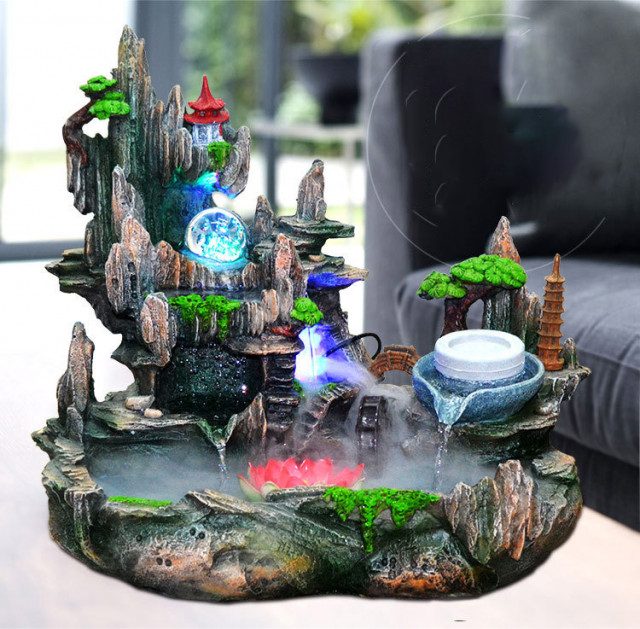 Hòn non bộ mini thác nước