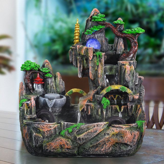 Hòn non bộ mini thác nước