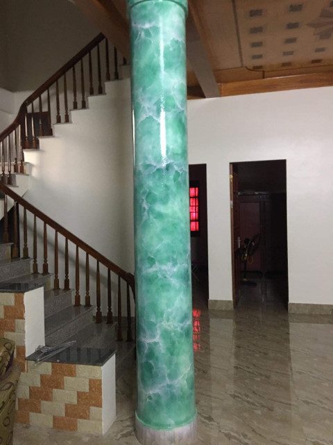 Cột giả đá | Thi công sơn giả đá cẩm thạch đẹp giá rẻ