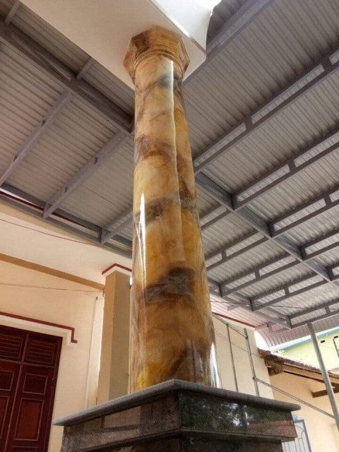 Cột giả đá | Thi công sơn giả đá cẩm thạch đẹp giá rẻ