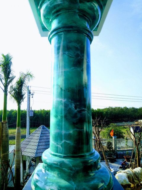 Cột giả đá | Thi công sơn giả đá cẩm thạch đẹp giá rẻ