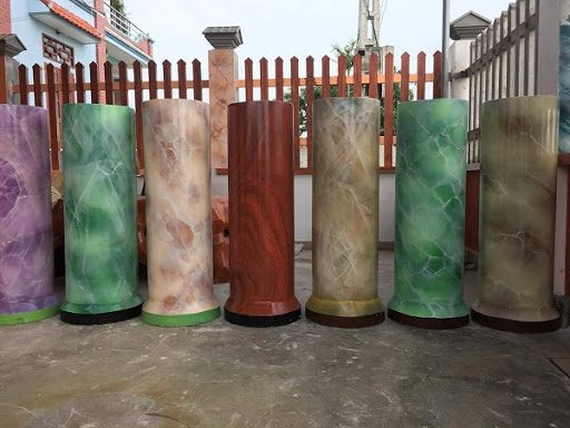 Cột giả đá | Thi công sơn giả đá cẩm thạch đẹp giá rẻ