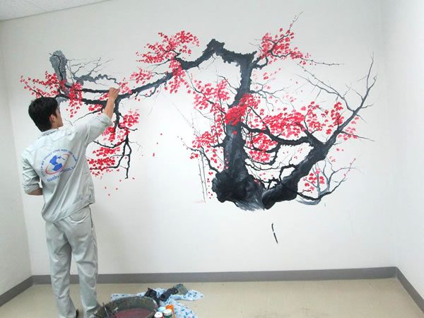 dịch vụ vẽ tranh tường hà nội đẹp giá rẻ