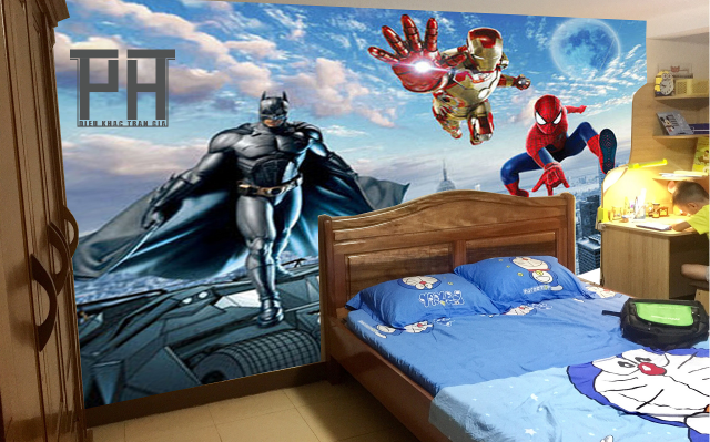 vẽ tranh tường phòng cho bé