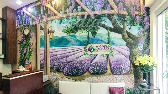 Thợ vẽ tranh tường spa, nail, thẩm mỹ viện giá 200k/m2