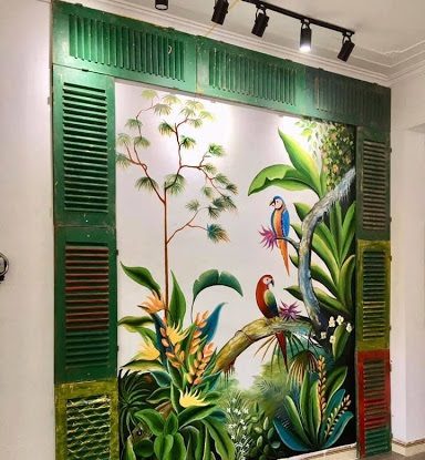 Thợ vẽ tranh tường spa, nail, thẩm mỹ viện giá 200k/m2