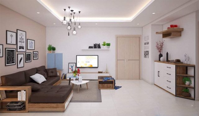 Mẫu thiết kế nội thất phòng khách tại Nghệ An