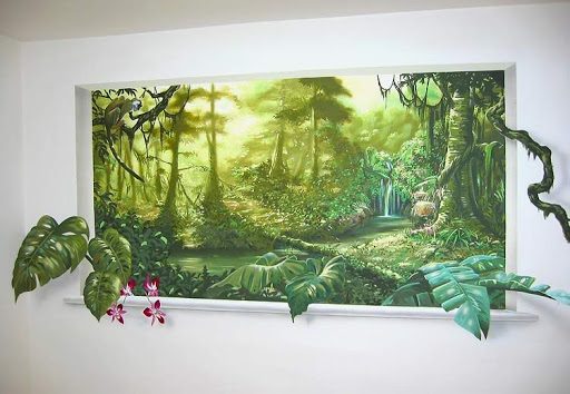 vẽ tranh tường ngoài trời