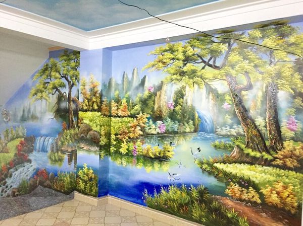 vẽ tranh tường theo phong thủy