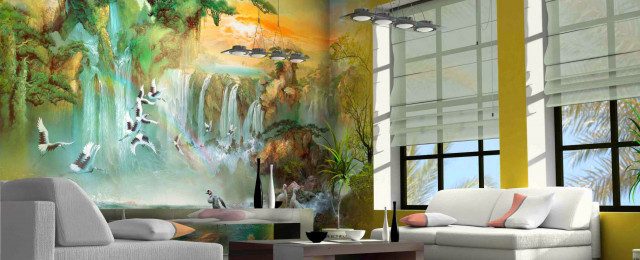 vẽ tranh tường theo phong thủy