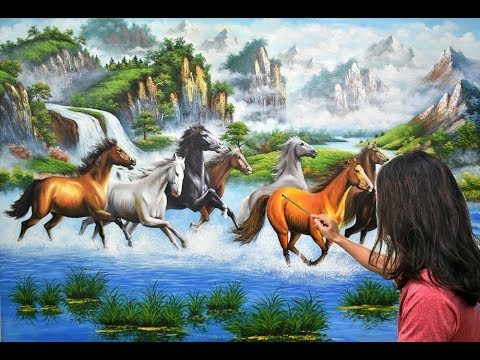 vẽ tranh tường theo phong thủy