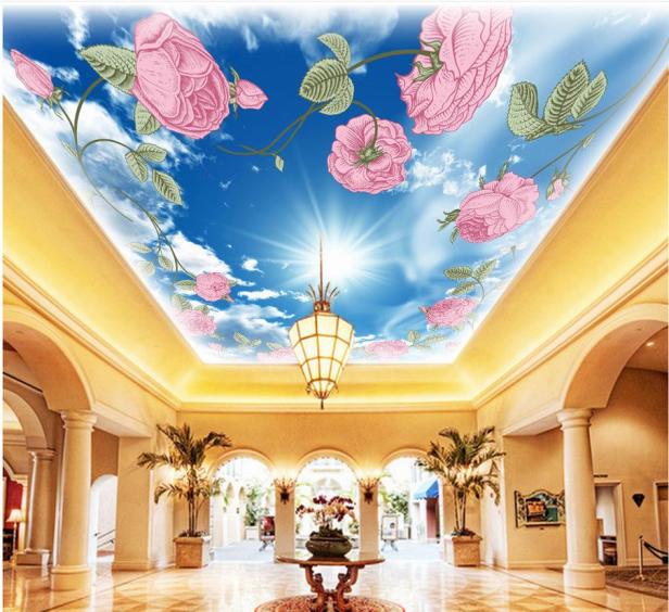 53+ Mẫu vẽ trần mây | Báo giá vẽ tranh tường trần mây 3D