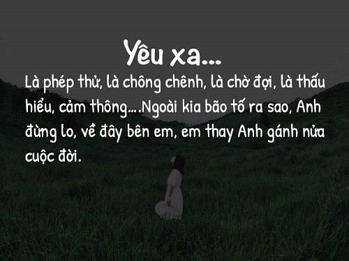 Những Stt yêu xa thấm đãm nước mắt của đôi bạn trẻ 