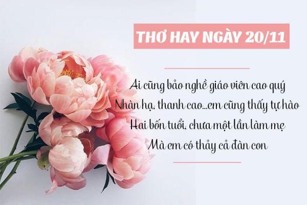 Những bài thơ về thầy cô hay cảm động và chân thành nhất