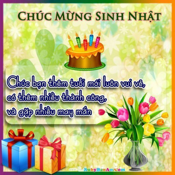 Những hình ảnh chúc mừng sinh nhật dễ thương và độc đáo đẹp nhất 