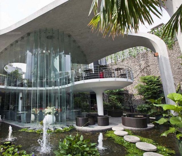 Thiết kế thi công tiểu cảnh nhà hàng tại Nghệ An Hà Tĩnh