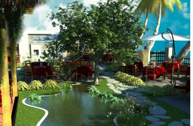 Thiết kế thi công tiểu cảnh nhà hàng tại Nghệ An Hà Tĩnh