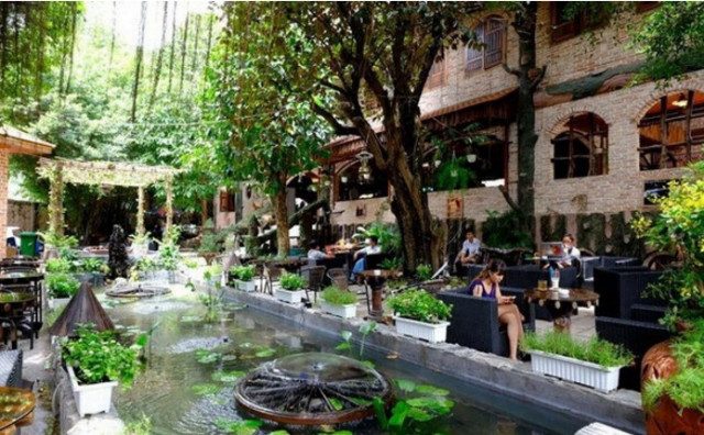 Thiết kế thi công tiểu cảnh nhà hàng tại Nghệ An Hà Tĩnh