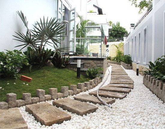 Thiết kế thi công tiểu cảnh lối đi sân vườn tại Nghệ An Hà Tĩnh