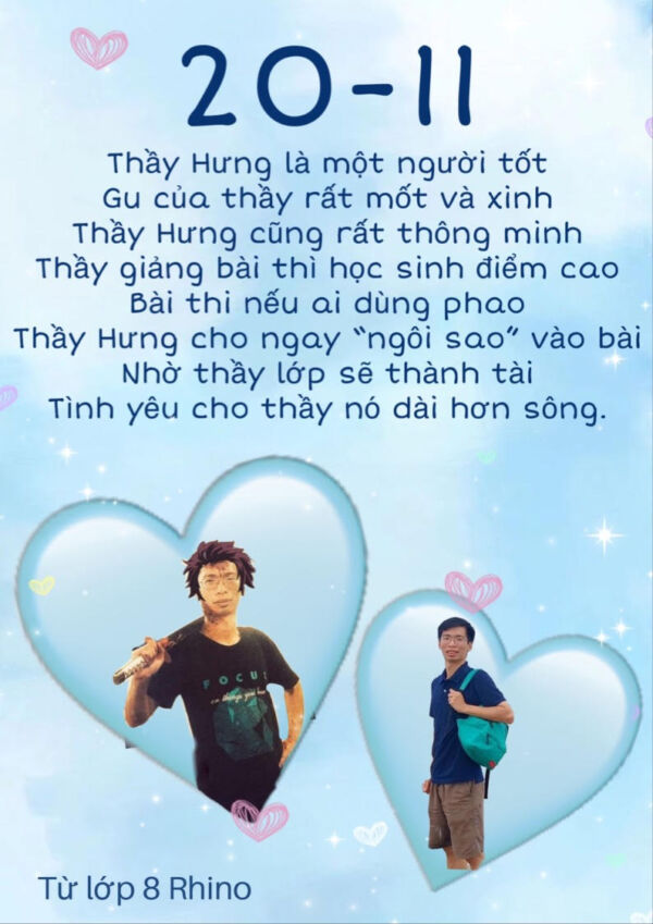 Thơ về thầy cô 20/11