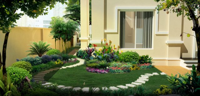 thiết kế thi công tiểu cảnh sân vườn vũng tầu