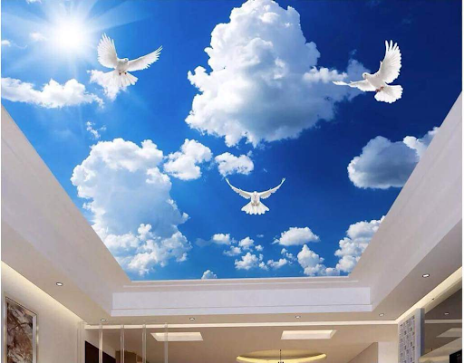 Vẽ trần mây tại Bắc Ninh