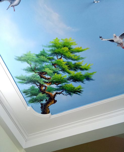 Dịch vụ vẽ trần mây tại Hà Giang chuyên nghiệp, nhanh chóng