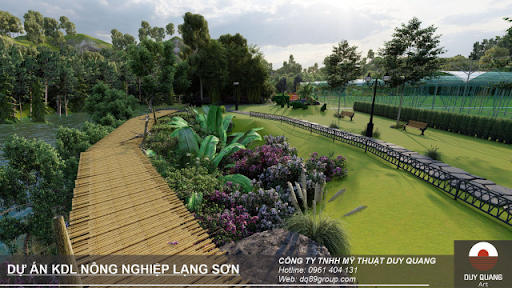 Thiết kế thi công cảnh quan khu du lịch tại Bắc Ninh uy tín